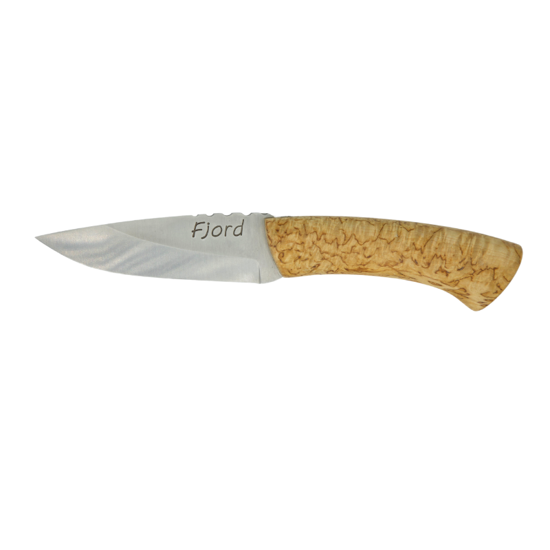 Couteau Droit "Fjord"  manche Bouleau Nordique